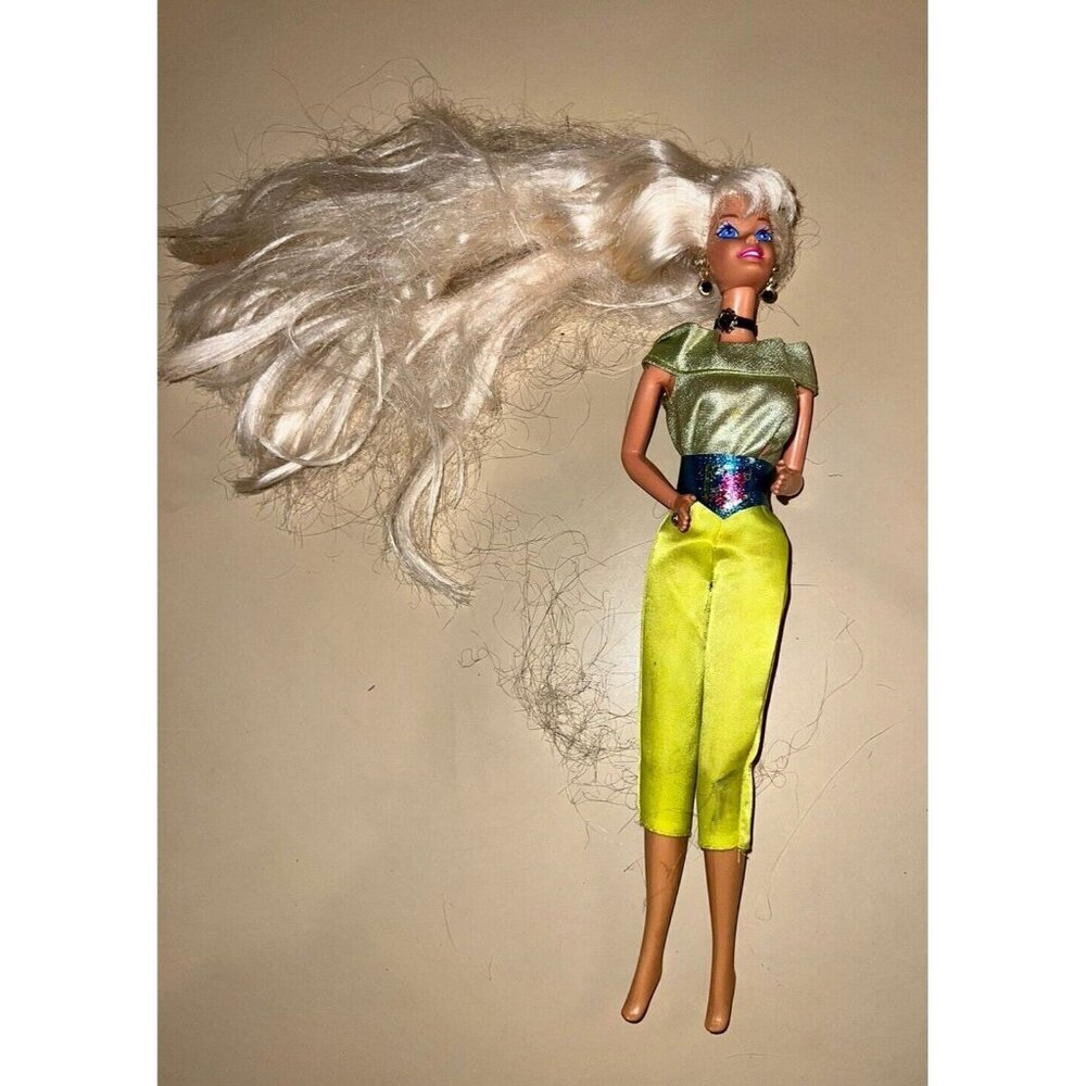 Rock N Roll Singer Barbie - Necklace, Earrings, Crop Pants Long Hair